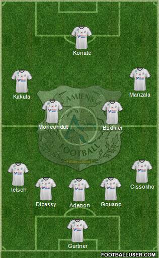 Amiens Sporting Club Football Formation 2017