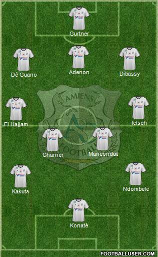 Amiens Sporting Club Football Formation 2017