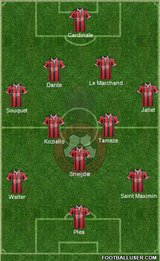 OGC Nice Côte d'Azur Formation 2017