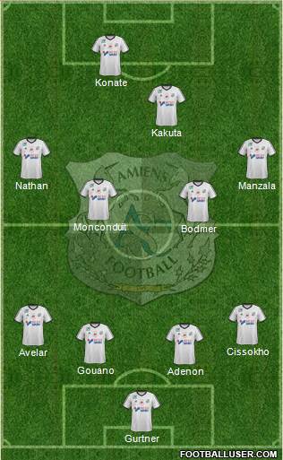 Amiens Sporting Club Football Formation 2017