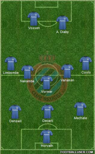 Club Brugge KV Formation 2017