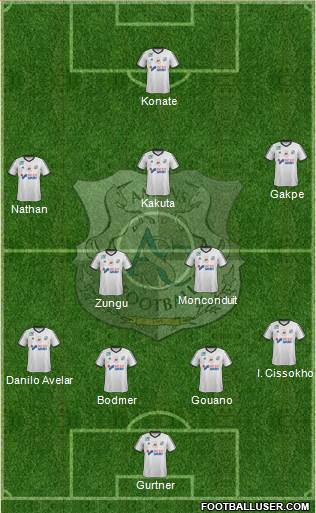 Amiens Sporting Club Football Formation 2017