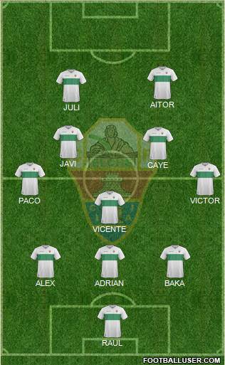 Elche C.F., S.A.D. Formation 2017