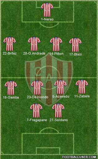 Unión de Santa Fe Formation 2017