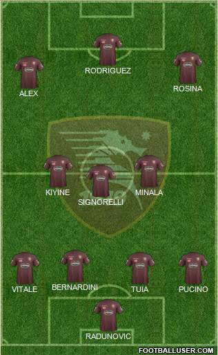 Salernitana Formation 2017