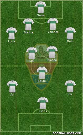 Elche C.F., S.A.D. Formation 2017