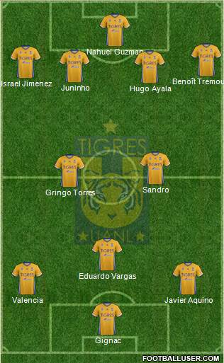 Club Universitario de Nuevo León Formation 2017