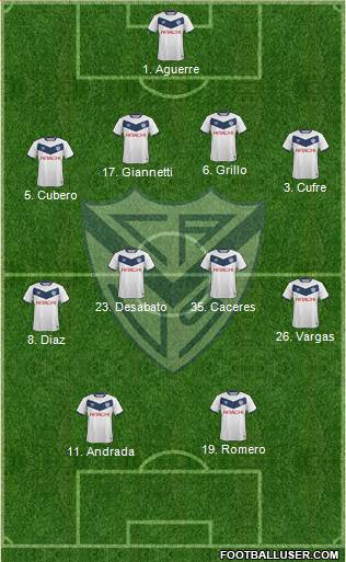 Vélez Sarsfield Formation 2017