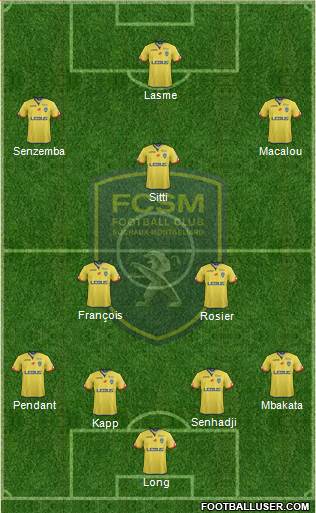 FC Sochaux-Montbéliard Formation 2017