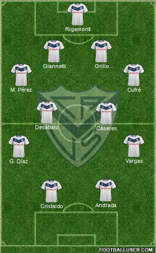 Vélez Sarsfield Formation 2017