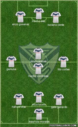 Vélez Sarsfield Formation 2017