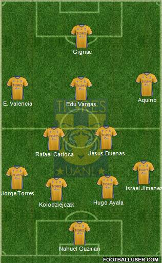 Club Universitario de Nuevo León Formation 2017