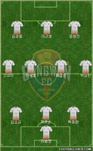 Gangwon FC Formation 2017