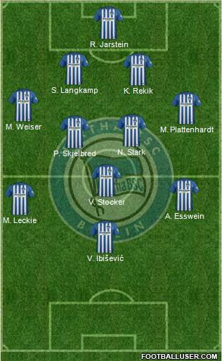 Hertha BSC Berlin Formation 2017