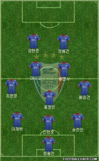 Suwon Samsung Blue Wings Formation 2017