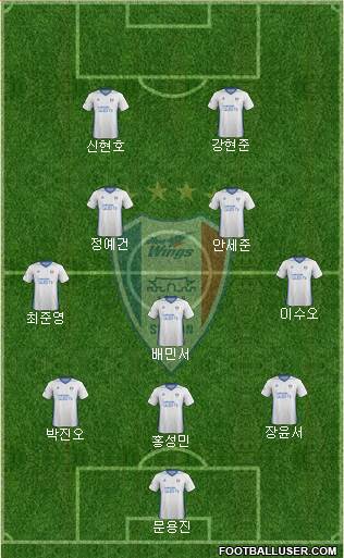 Suwon Samsung Blue Wings Formation 2017