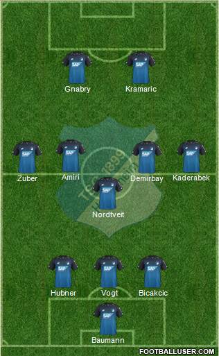 TSG 1899 Hoffenheim Formation 2017