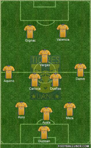 Club Universitario de Nuevo León Formation 2017