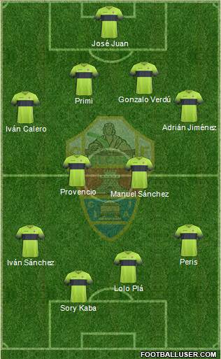 Elche C.F., S.A.D. Formation 2017