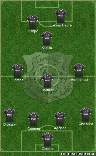 Amiens Sporting Club Football Formation 2017