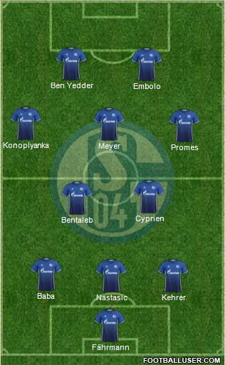 FC Schalke 04 Formation 2017