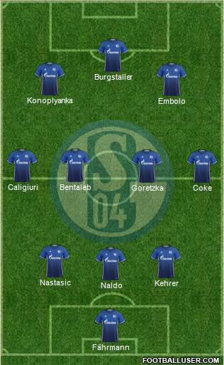 FC Schalke 04 Formation 2017