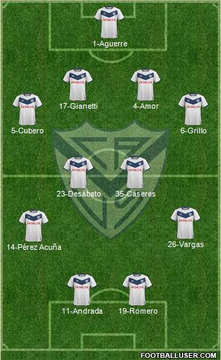 Vélez Sarsfield Formation 2017