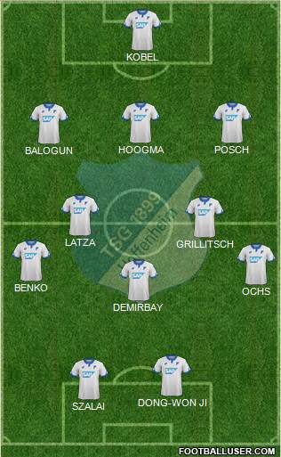 TSG 1899 Hoffenheim Formation 2017