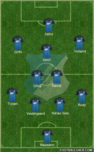 TSG 1899 Hoffenheim Formation 2017