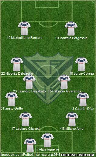 Vélez Sarsfield Formation 2017