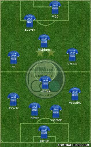 Esteghlal Tehran Formation 2017