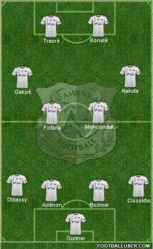 Amiens Sporting Club Football Formation 2017