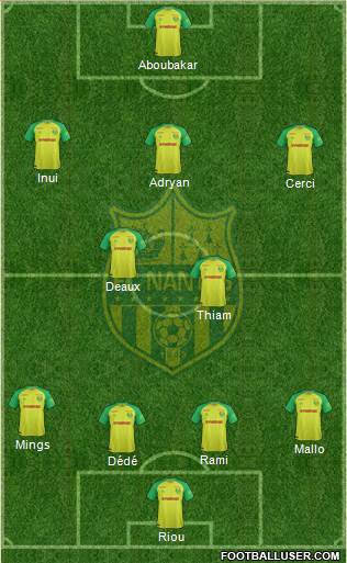 FC Nantes Formation 2017