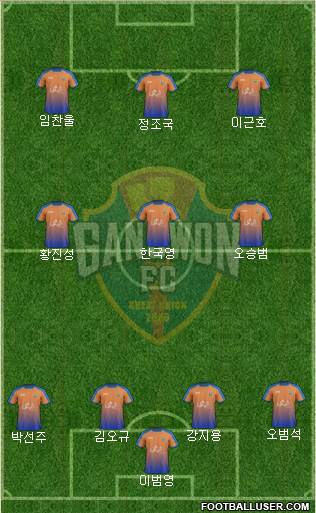 Gangwon FC Formation 2017