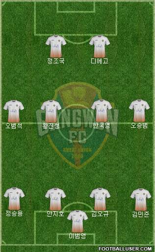 Gangwon FC Formation 2017