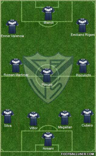 Vélez Sarsfield Formation 2017