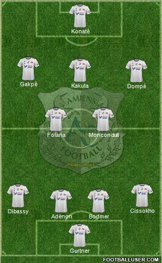 Amiens Sporting Club Football Formation 2017