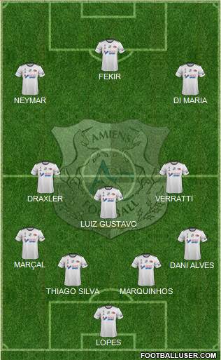 Amiens Sporting Club Football Formation 2017