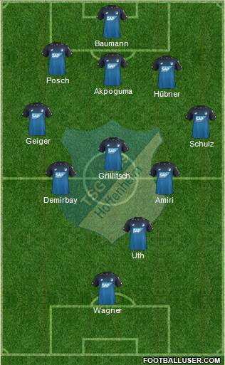 TSG 1899 Hoffenheim Formation 2017