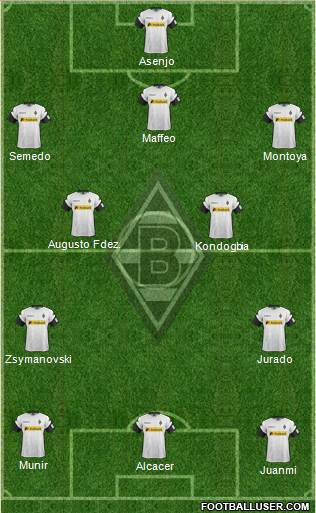 Borussia Mönchengladbach Formation 2017