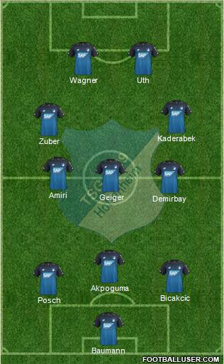 TSG 1899 Hoffenheim Formation 2017