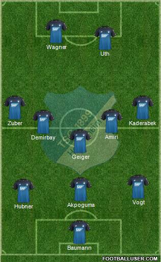 TSG 1899 Hoffenheim Formation 2017