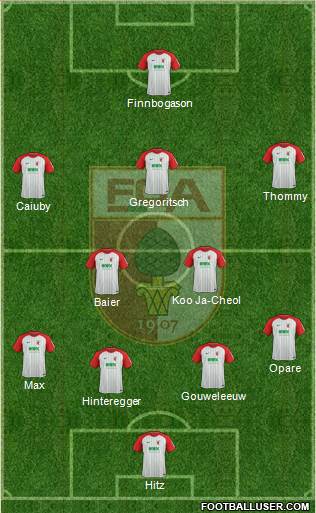 FC Augsburg Formation 2017