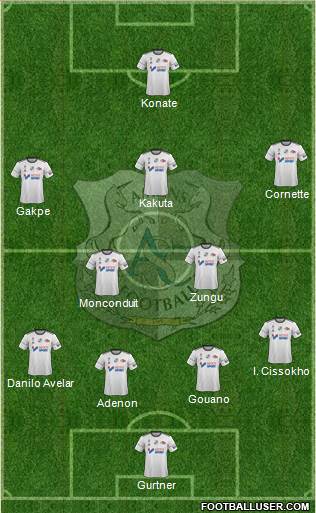 Amiens Sporting Club Football Formation 2017