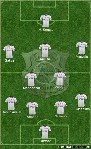 Amiens Sporting Club Football Formation 2017