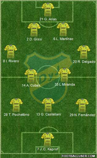 Defensa y Justicia Formation 2017