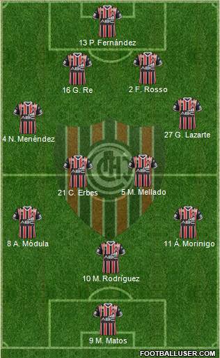 Chacarita Juniors Formation 2017