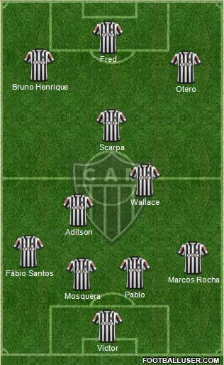 C Atlético Mineiro Formation 2017