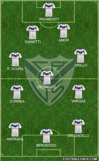 Vélez Sarsfield Formation 2017