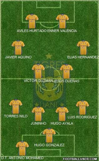 Club Universitario de Nuevo León Formation 2017